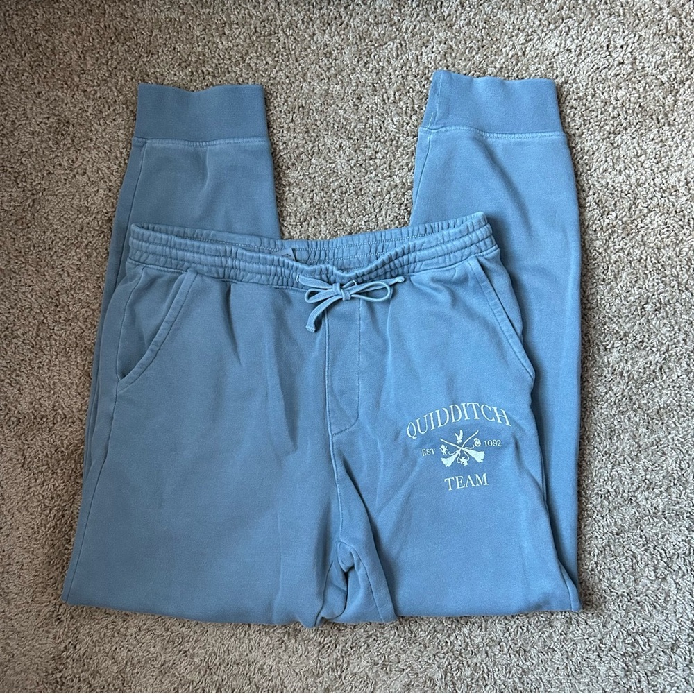 Unisex Quidditch Team Light Blue Sweatpants Size Medium |C106